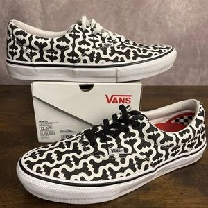 Supreme x VANS Era Skate Low Top Monogram S Black/White Size 12 Men’s Sneakers